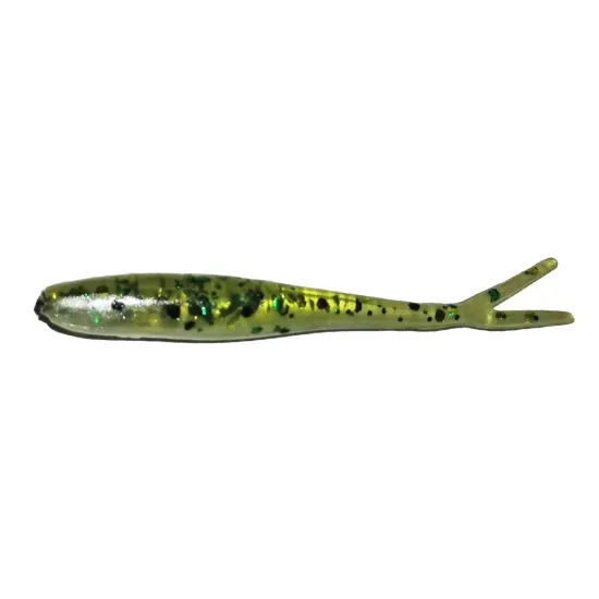 Przynęta drop shot Manns 9 cm BABY perłowy - zielony / brokat