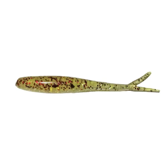 Przynęta drop shot Manns 9 cm CT przezroczysty / brokat + pieprz