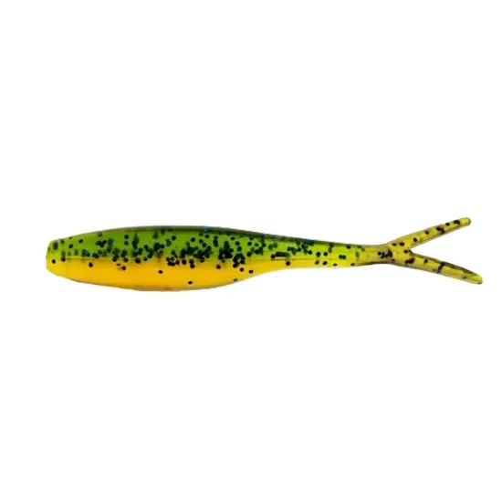 Przynęta drop shot Manns 9 cm brąz.przezroczysty / niebieski brokat RC