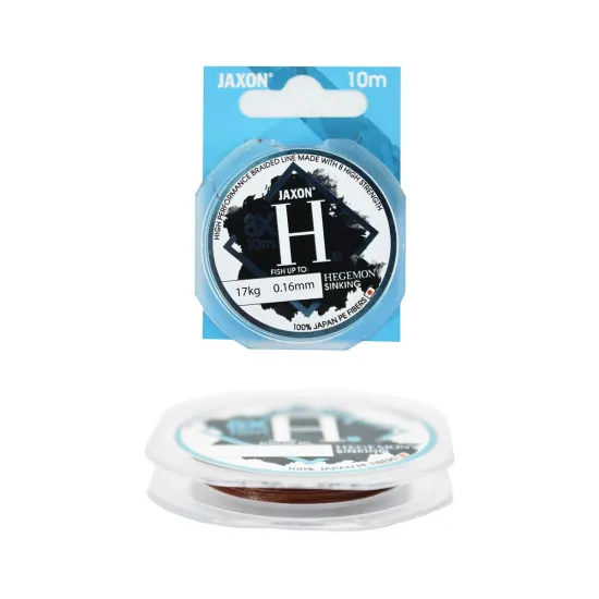 Plecionka przyponowa Jaxon Hegemon 8X Sinking 0,16mm 10m