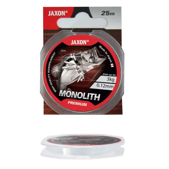 Żyłka przyponowa Jaxon Monolith Premium 0,12mm 25m