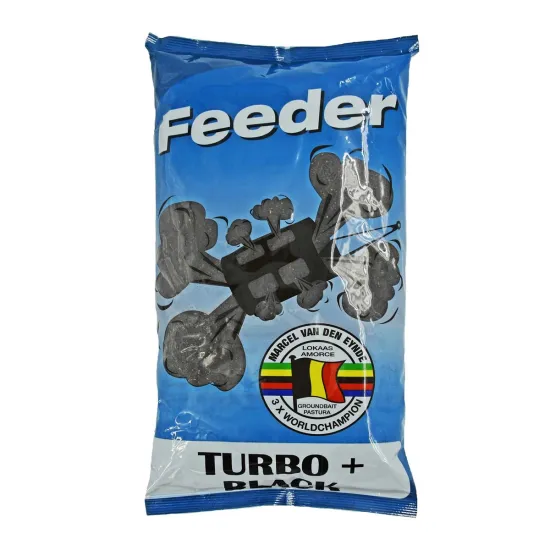 Zanęta wędkarska Feeder Turbo+ Black Marcel Van Den Eynde 1kg