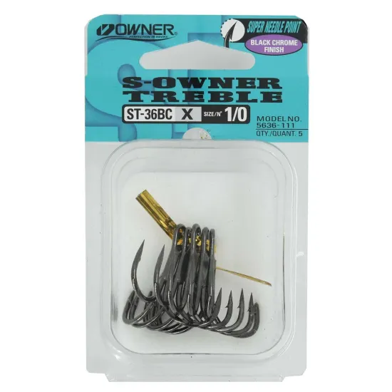 Kotwica trójramienna Owner ST36BCX rozmiar "1/0" 5 sztuk