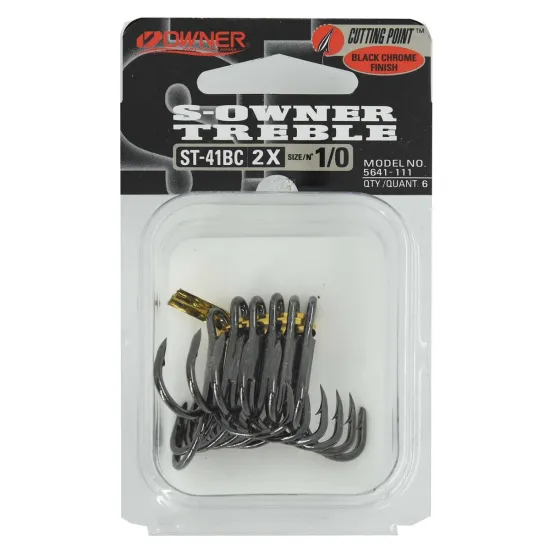 Kotwica trójramienna Owner ST41BCX rozmiar "1/0" 6 sztuk