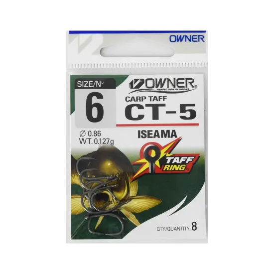 Haczyki karpiowe Owner Carp Taff CT5 rozmiar 6 11 sztuk