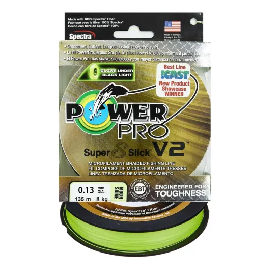 Plecionka spinningowa Power Pro Super 8 Slick V2 Moon Shine 0.13mm 135m