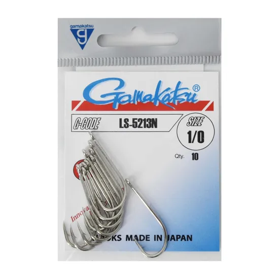 Haczyki sumowe Gamakatsu 5213N rozmiar 1/0 10 sztuk
