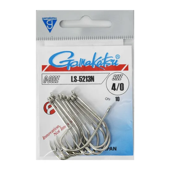 Haczyki sumowe Gamakatsu 5213N rozmiar 4/0 10 sztuk