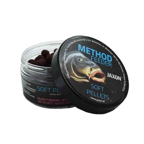 Pellet haczykowy Soft Method Feeder halibut czerwony 8/10mm Jaxon 50g-70382
