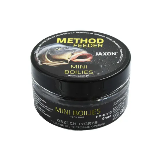 Kulki proteinowe Mini Method Feeder Jaxon 9mm 50g orzech tygrysi