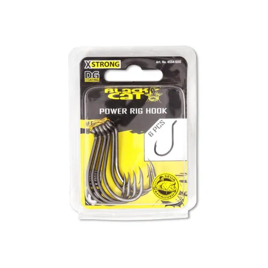 Haki sumowe Black Cat Power Rig DG rozmiar 6/0 6 sztuk