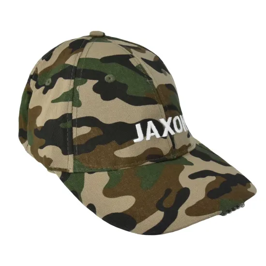Czapka z latarką w daszku moro/ciemna F Jaxon