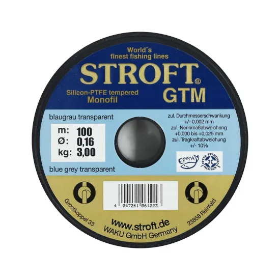 Żyłka spławikowa, uniwersalna Stroft "GTM" 0.16mm 100m
