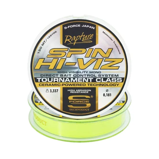 Żyłka spinningowa Trabucco Rapture Spin Hi-Viz 0.181mm 150m