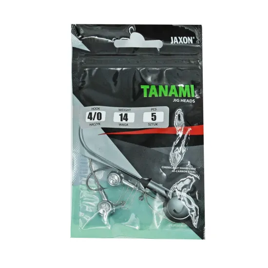 Główka jigowa spinningowa Tanami antyzaczepowa #4/0 14g 5 sztuk