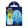 Haczyki z przyponem Jaxon Method Feeder z wlosem i gumką 0.22mm 10cm rozmiar 6 8 sztuk