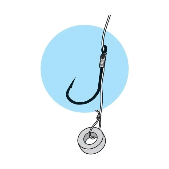 Haczyki z przyponem Jaxon Method Feeder z wlosem i gumką 0.22mm 10cm rozmiar 6 8 sztuk-73355