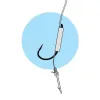 Haczyki z przyponem Jaxon Method Feeder z igłą 0.22mm 30cm rozmiar 6 8 sztuk-73419