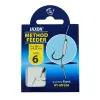 Haczyki z przyponem Jaxon Method Feeder z igłą 0.22mm 30cm rozmiar 6 8 sztuk