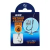 Haczyki z przyponem (z plecionki) Jaxon Method Feeder z włosem i stoperem 0.12mm 10cm rozmiar 4 8 sztuk