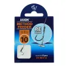Haczyki z przyponem (z plecionki) Jaxon Method Feeder z włosem i stoperem 0.12mm 10cm rozmiar 10 8 sztuk