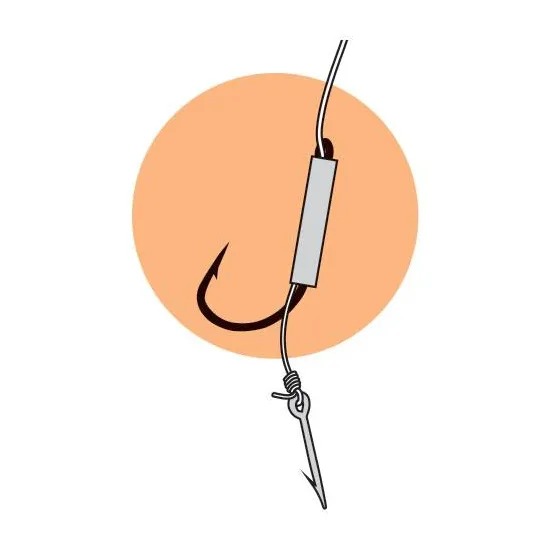Haczyki z przyponem (z plecionki) Jaxon Method Feeder z igłą 0.12mm 10cm 12 8 sztuk-73435