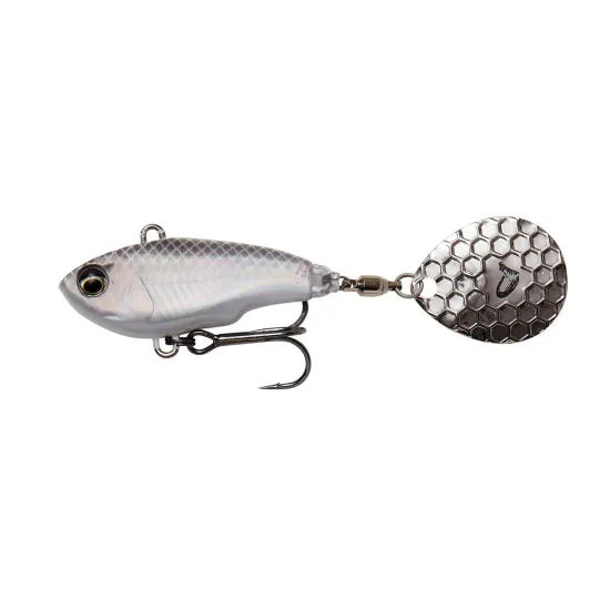 Przynęta Fat Tail Spin 8cm 24g white silver Savage Gear Savage Gear-74580