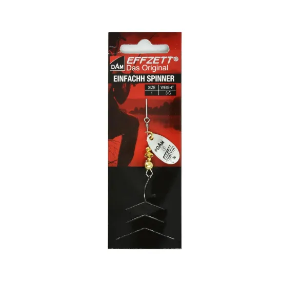 Błystka obrotowa Effzett z hakiem - silver 3g