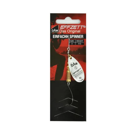 Błystka obrotowa Effzett z hakiem - silver 6g