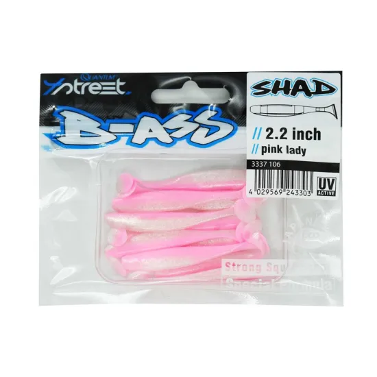 Przynęta ripper 4 Street B-Ass Shad 5.6cm / 10 sztuk pink lady