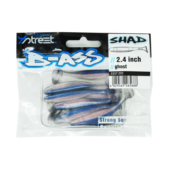 Przynęta ripper 4 Street B-Ass Shad 6.1cm / 10 sztuk ghost