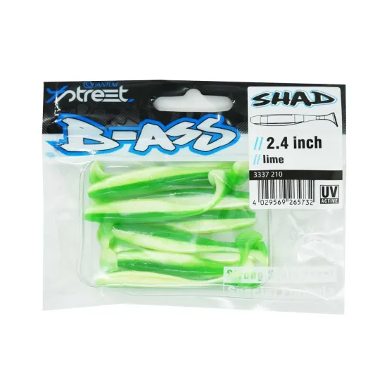 Przynęta ripper 4 Street B-Ass Shad 6.1cm / 10 sztuk lime