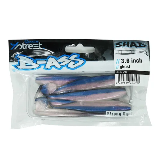 Przynęta ripper 4 Street B-Ass Shad 9.15cm / 7 sztuk ghost