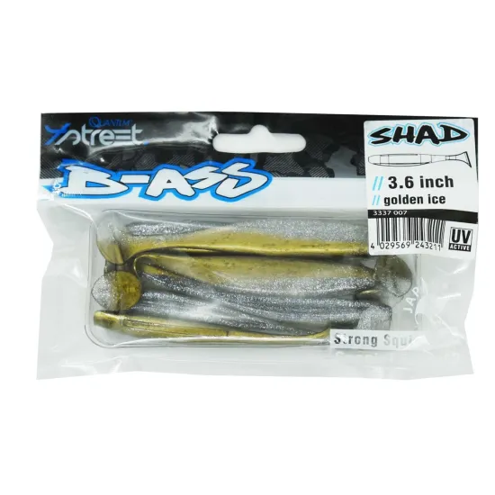Przynęta ripper 4 Street B-Ass Shad 9.15cm / 7 sztuk golden ice
