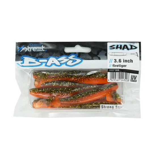 Przynęta ripper 4 Street B-Ass Shad 9.15cm / 7 sztuk firetiger
