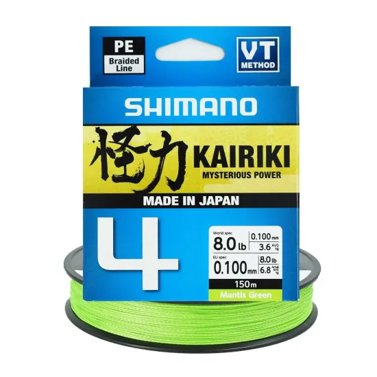 Plecionka spinningowa Kairiki 4 Mantis Green 0.100mm 150m