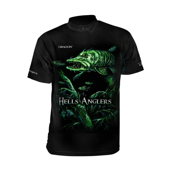 Koszulka T-shirt Hells Anglers Szczupak XS czarno-zielony Dragon