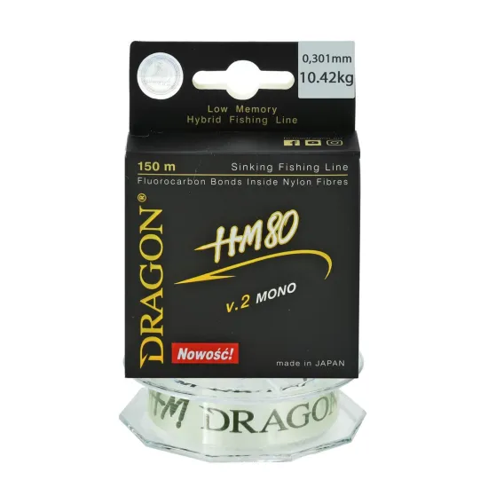 Żyłka spinningowa Dragon HM80 v.2 mono 0.301mm 150m