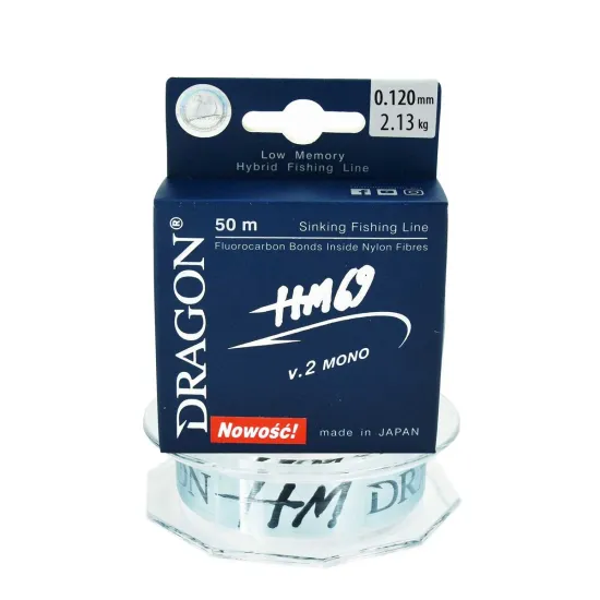 Żyłka przyponowa Dragon HM69 Pro v.2 mono 0,120mm 50m