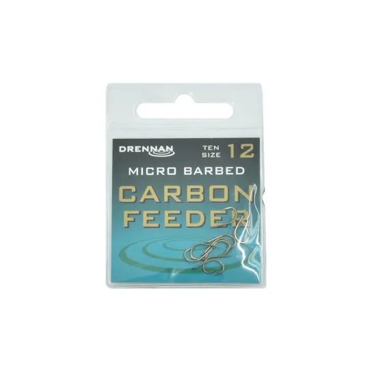 Haczyki feederowe Drennan Carbon Feeder rozmiar 12 10 sztuk
