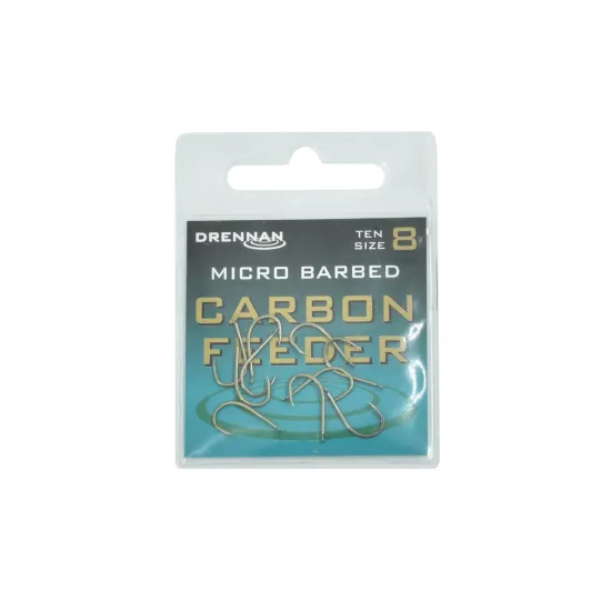 Haczyki feederowe Drennan Carbon Feeder rozmiar 8 10 sztuk