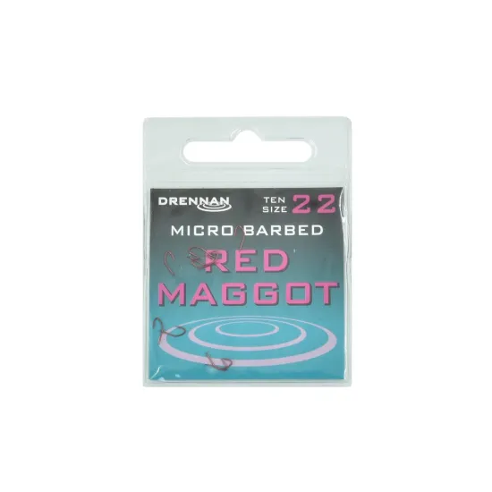 Haczyki spławikowe Drennan Red Maggot rozmiar 22 10 sztuk