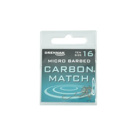 Haczyki spławikowe Drennan Carbon Match rozmiar 16 10 sztuk