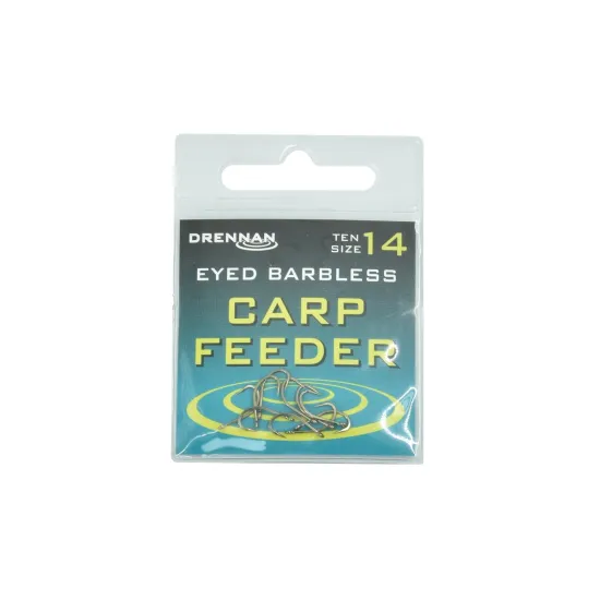 Haczyki karpiowe, feederowe Drennan Carp Match rozmiar 14 bezzadziorowe 10 sztuk