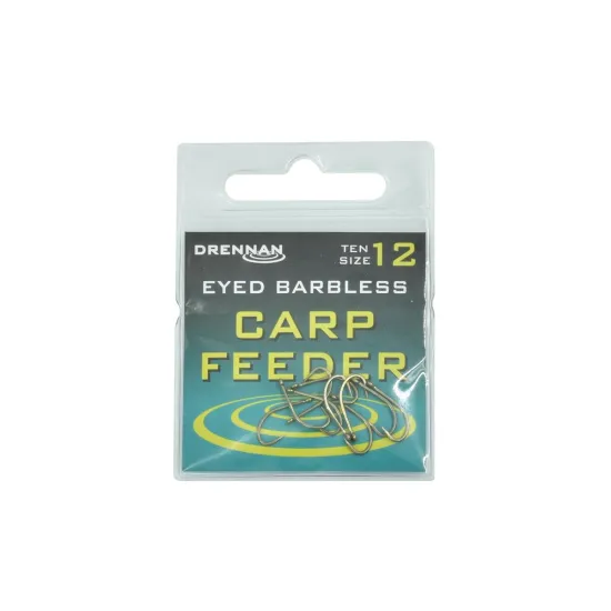 Haczyki karpiowe, feederowe Drennan Carp Match rozmiar 12 bezzadziorowe 10 sztuk