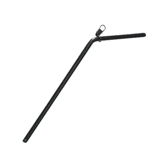 Rurka antysplątaniowa wygięta czarna 12cm 1 sztuka