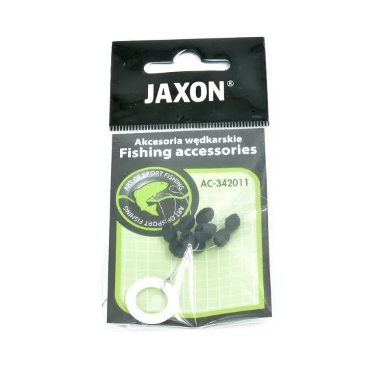 Stopery wędkarskie silikonowe duże XL czarne Jaxon