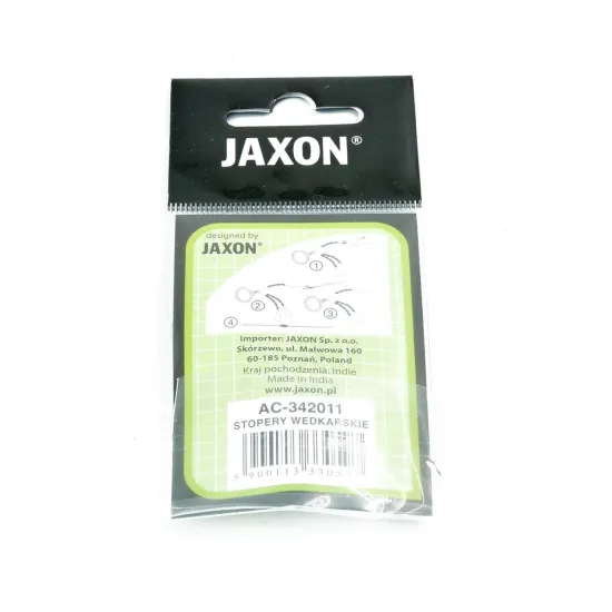 Stopery wędkarskie silikonowe duże XL czarne Jaxon-77840