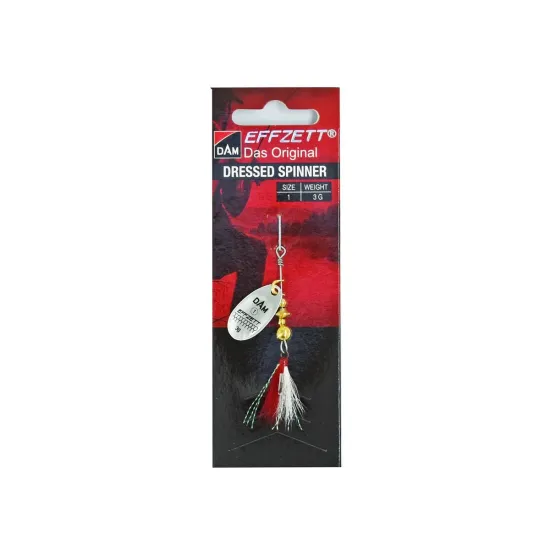 Błystka obrotowa Effzett Dressed Spinner silver 1 3g