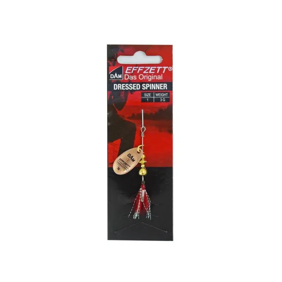 Błystka obrotowa Effzett Dressed Spinner copper 1 3g